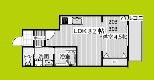 ALEGRIA津久野 間取り