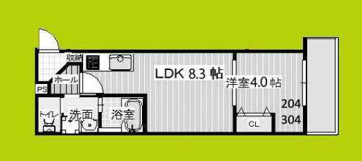 ALEGRIA津久野 間取り