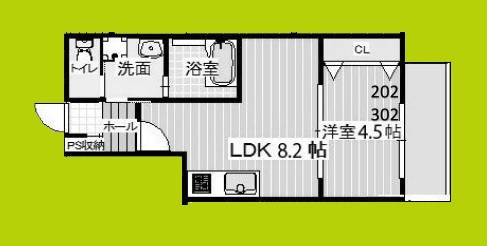 ALEGRIA津久野 間取り