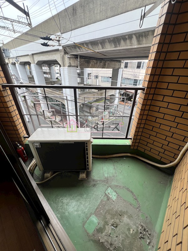 キャッスル駒川 ベランダ