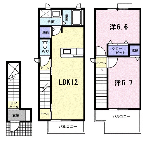 ソレアードパルケＢ 間取り