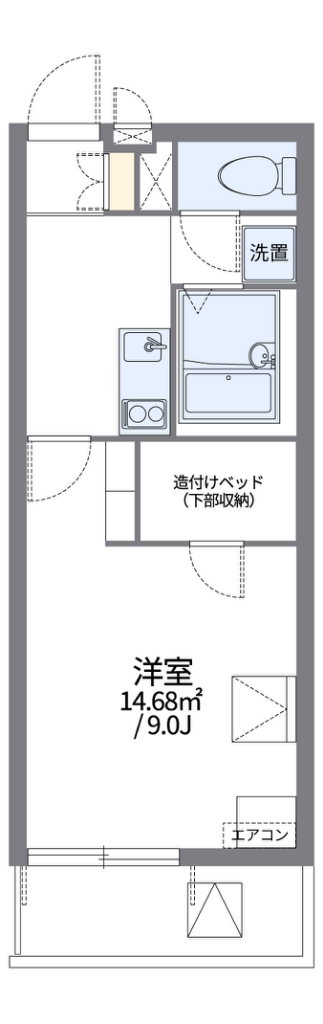 レオパレス真Ⅶ 間取り