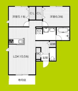 Le Cing　小野原 間取り