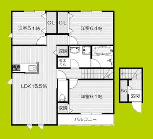 Le Cinq　小野原 間取り