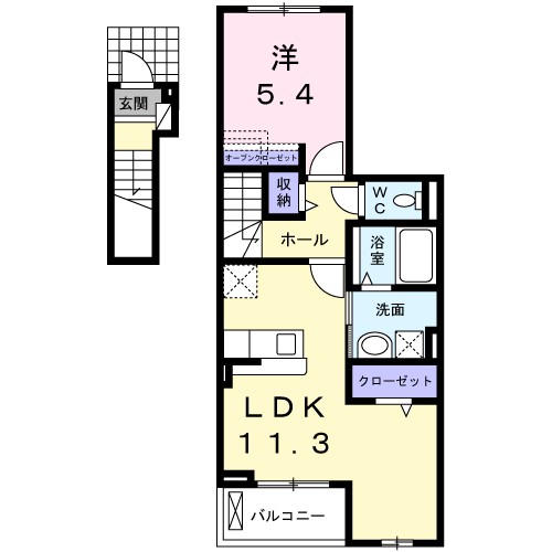 ラ　サクセション宝塚 間取り