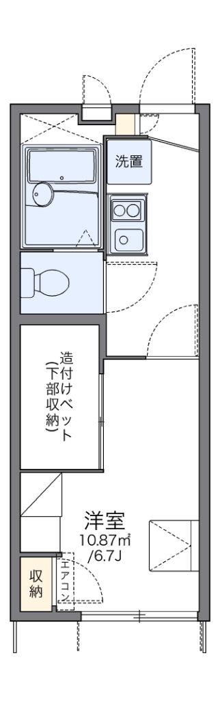 レオパレスＭＩＣＨＩＫＯ 間取り