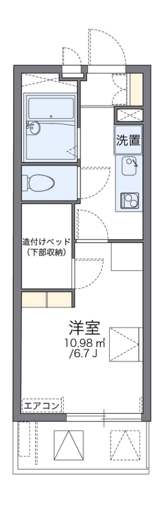 レオパレスフリージア 間取り