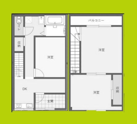 中川西2丁目賃貸 間取り図