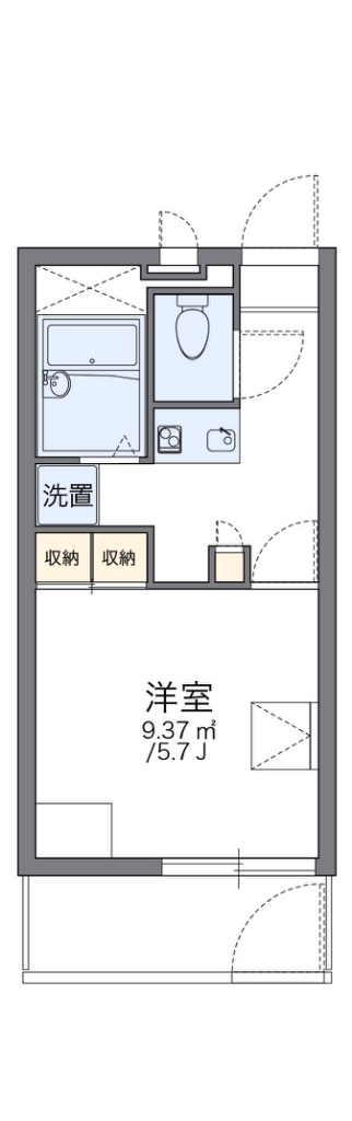 レオパレスヴィヴレⅡ 間取り