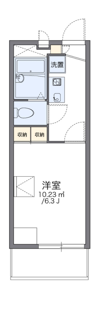 レオパレスフセアジロミナミ 間取り