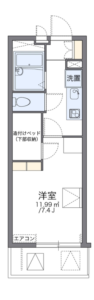 レオパレスいえぷり 間取り