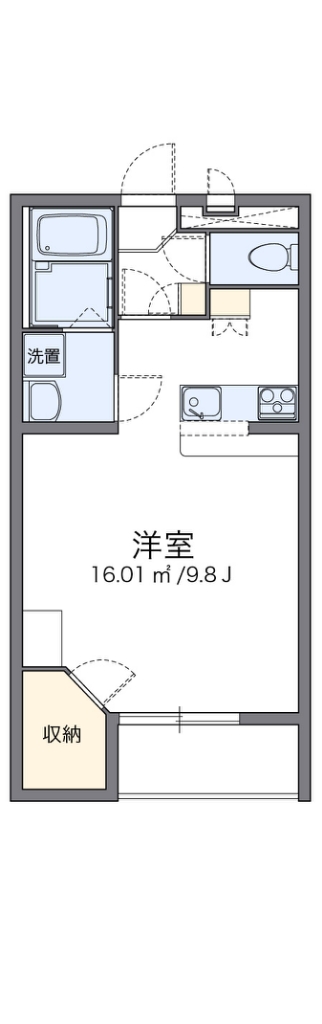 レオパレスエメラルドストーン 間取り
