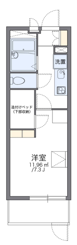 レオパレスサンマルク 間取り