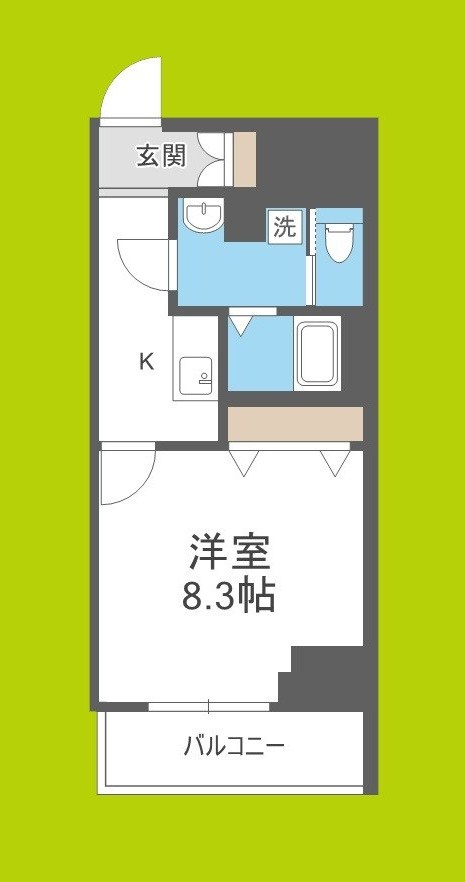 エグゼ天王寺Ⅱ 間取り