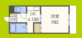 キンキ北ハイツ 間取り