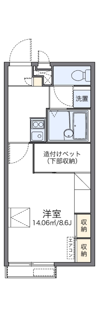 レオパレス星田Ⅱ 間取り