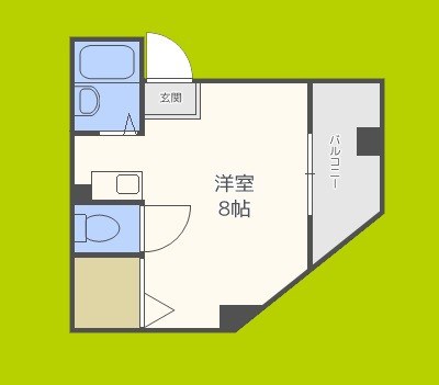 ハイツ大江 間取り