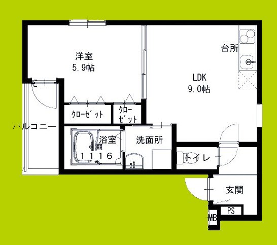フジパレス今津社前町 間取り