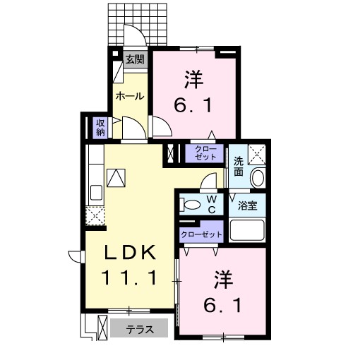 フラワータウン　ベルフラワー 間取り