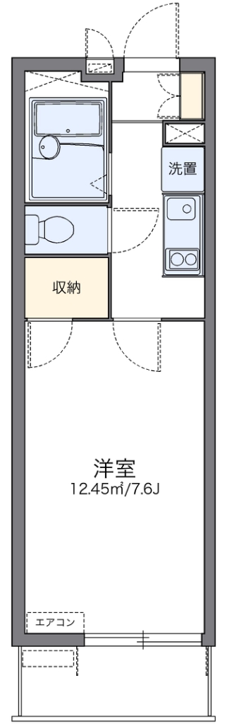 レオパレスドリームハイツ氷室 間取り