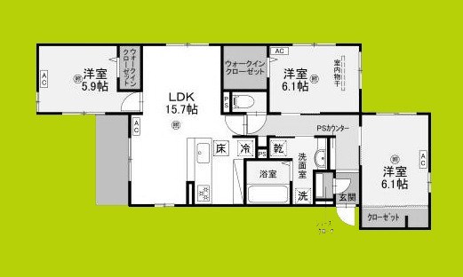 クラシスト泉町 間取り図