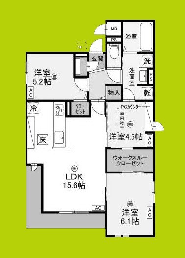 クラシスト泉町 間取り図