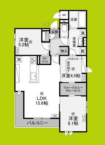 クラシスト泉町 間取り図