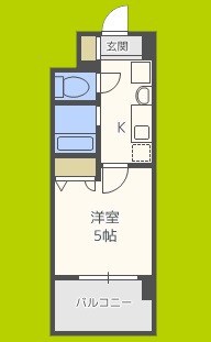 エスリード南堀江リバーサイド 間取り