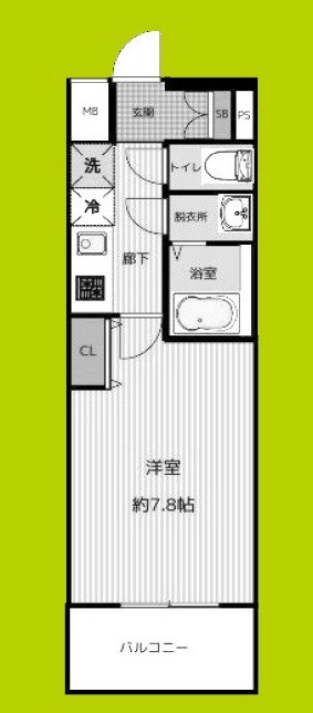セオリー大阪EAST DOOR 間取り図