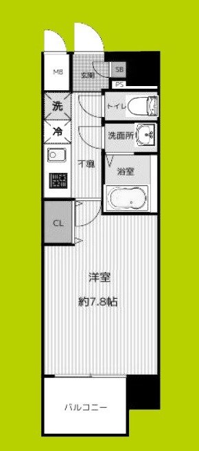 セオリー大阪EAST DOOR 間取り図