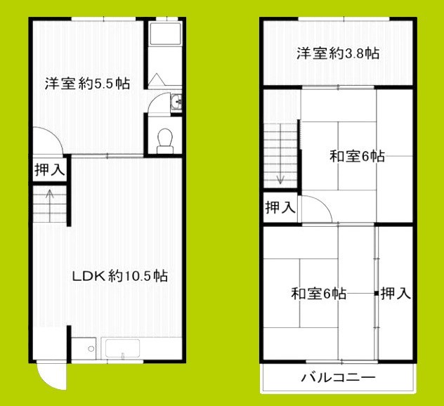 諸口3丁目住宅 間取り