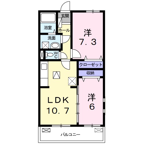 エテルノ貝塚Ｂ 間取り