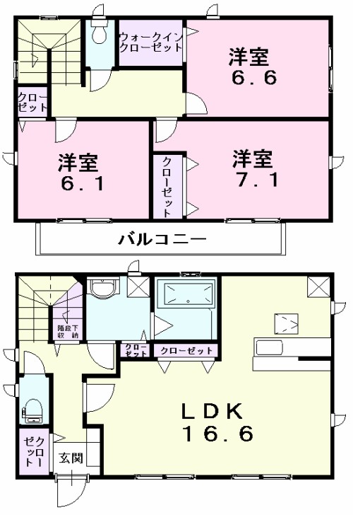 宮町戸建Ｂ 間取り
