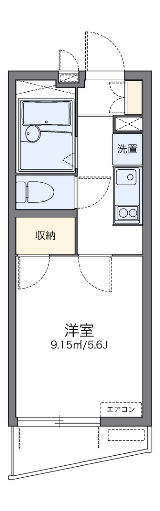 レオパレスナニワシティー 間取り