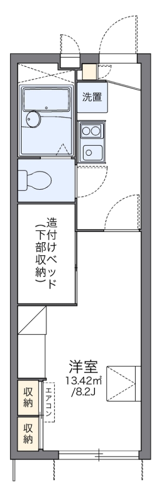 レオパレス津田山手 間取り