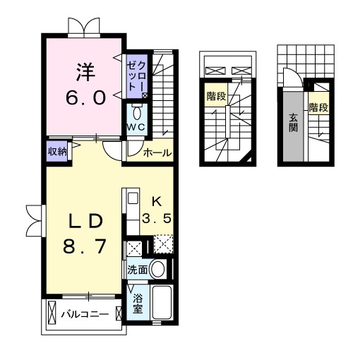 プラセール宝塚Ⅱ 間取り