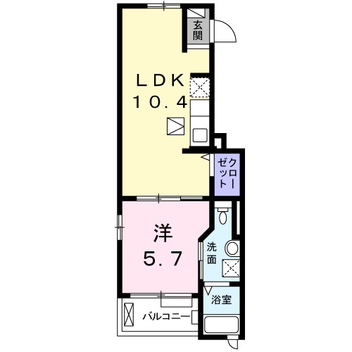 ルミエ－ル　ハタ 間取り
