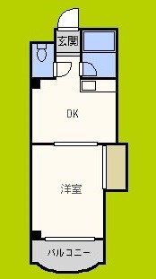 タイホウハイツ敷津2番館 間取り図
