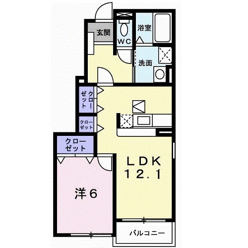 プリムローズＴ・Ｋ　Ａ 間取り