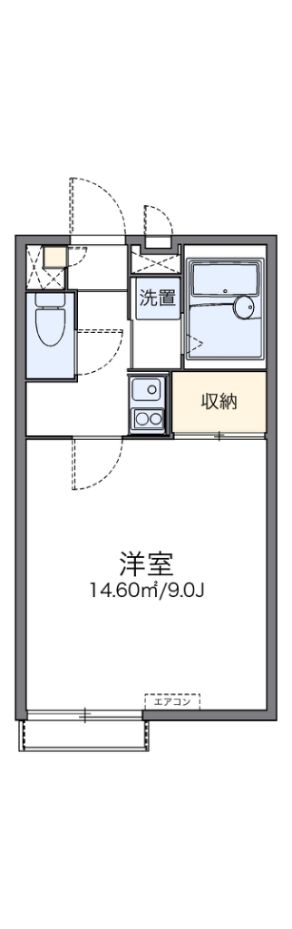 レオパレスナカトミ 間取り
