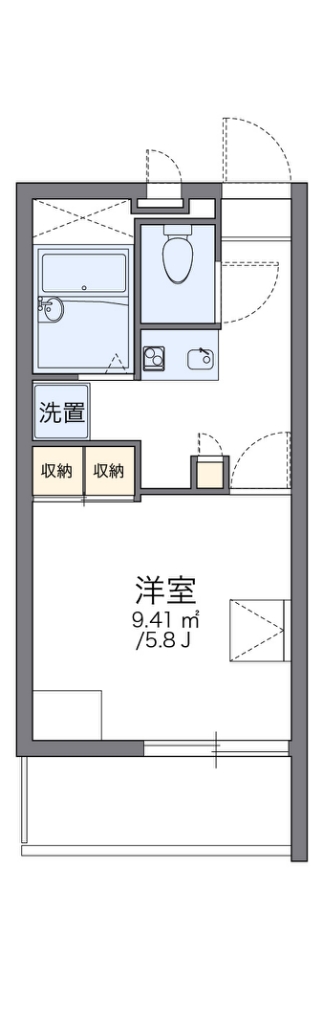 レオパレスクララ九条 間取り