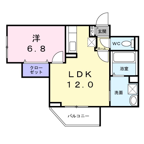 東奈良２丁目マンション 間取り図