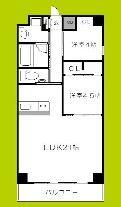 TROVE ITACHIBORI 間取り図