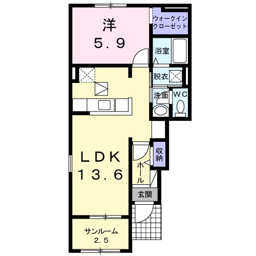 ラ　エルージュ 間取り