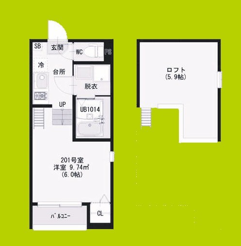 ハーモニープレミアだいどう豊里 間取り図
