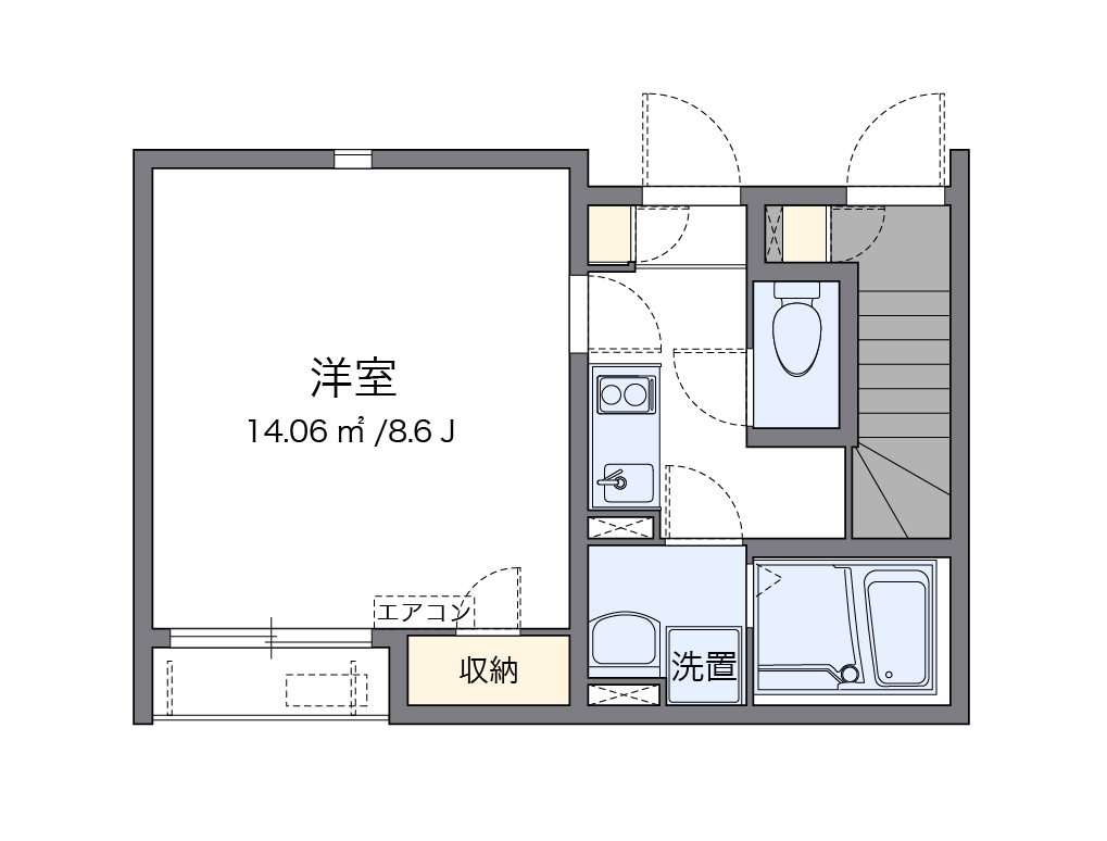 クレイノ咲 間取り