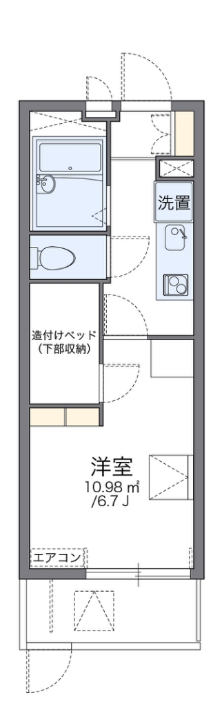 レオパレスパフ 間取り