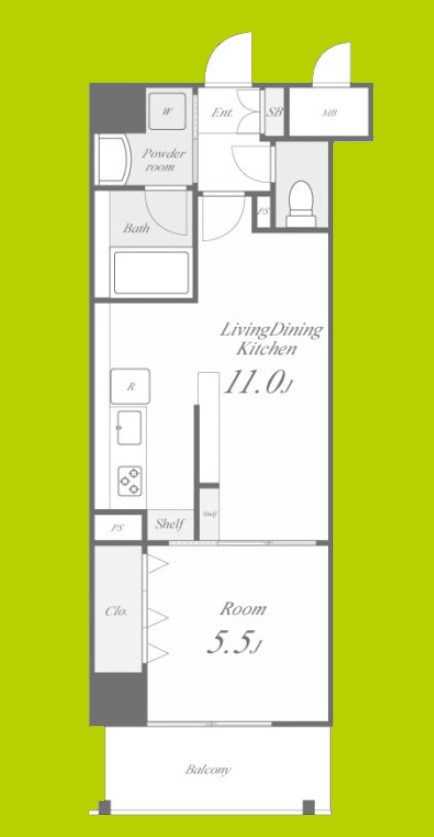グランパール森ノ宮 間取り図