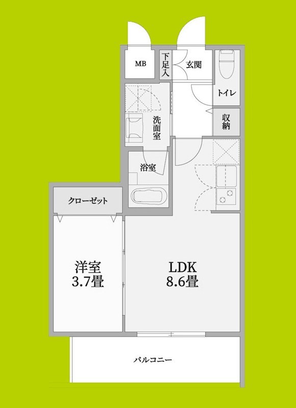 ウェルスクエア茨木駅前 間取り図