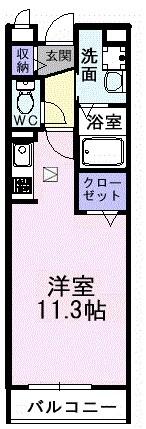 アンソレイエ　Ⅰ 間取り